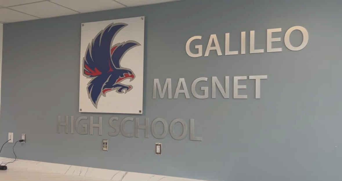 Inside of Galileo Magnet High School.